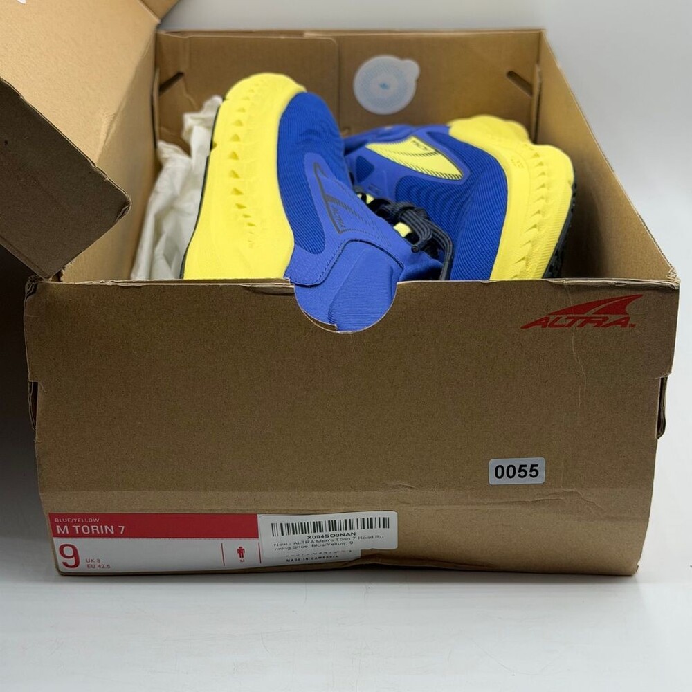 Altra Torin 7 ALOA82C4470 Men's Size 9 Blue/Yellow Road Running EGO Max Shoes - Picture 9 of 9